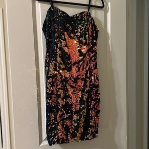 Colorful Sequin Dress